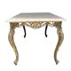 Louis XV style coffee table in marble and copper