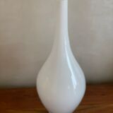 White opaline soliflore vase
