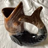 Ceramic jug pitcher in the shape of a fish dimension: height -21cm- width -17cm-