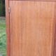 Vintage oak wardrobe with metal legs from the 1950s.