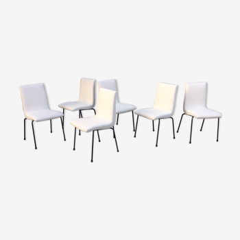 series of six chairs Pierre Guariche, Meurop editon 1961