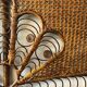 Vintage rattan headboard