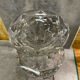 Diamond-cut crystal baluster vase with Lorraine cross