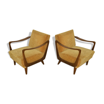 Scandinavian pair of chairs of the years 50-60 Boomerang design