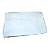 Vintage round tablecloth in embroidered and openwork cotton 160x160cm *M3*