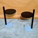 Set of 2 modernist side tables or night stands, 1970s