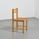 André Sornay, set of six beechwood chairs, France 1960