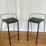 Pair of designer bar/kitchen stools "Rio", PASCAL MOURGUE for ARTELANO