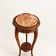 Vintage French Marble Top Plant Stand, Louis XV Pedestal Table