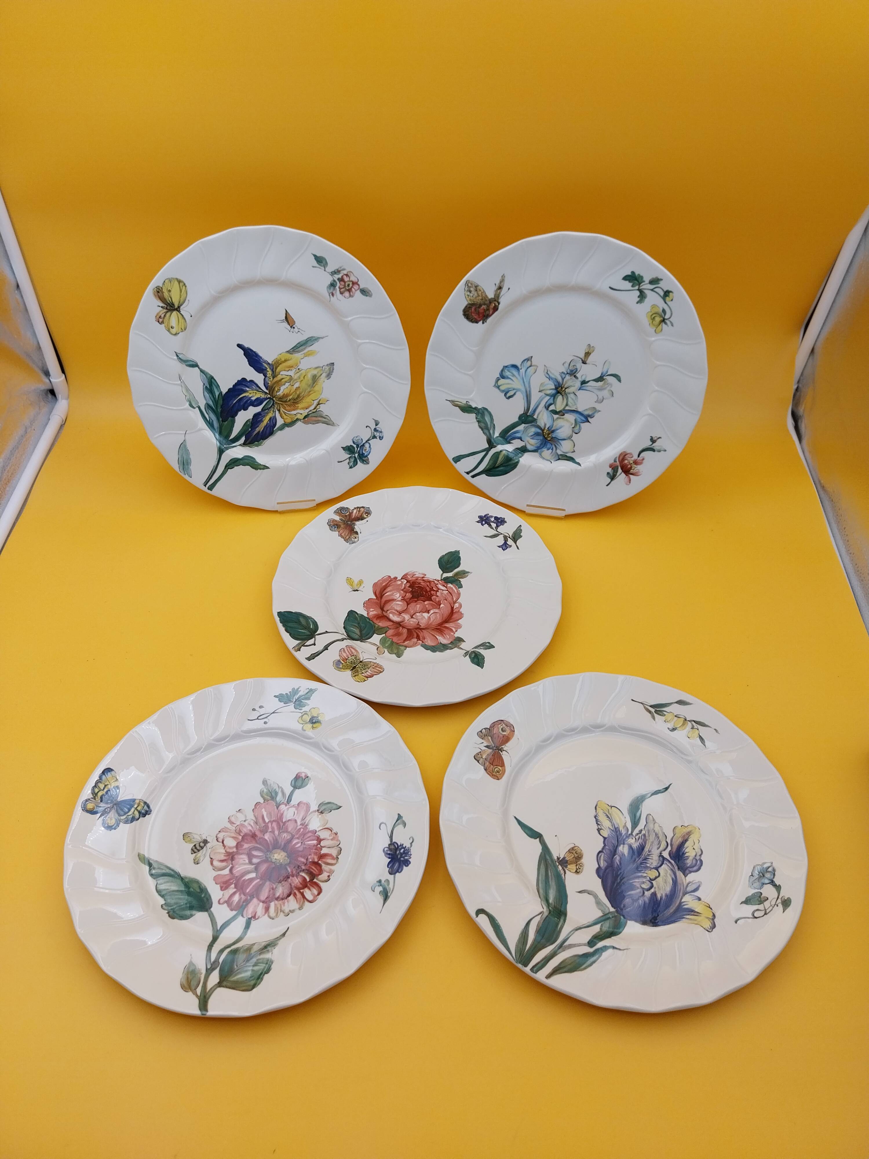 5 flat plates Villeroy Boch model Bouquet ø 26 cm