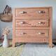 Antique pine chest of drawers, 3 drawers, raw wood