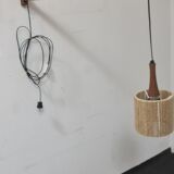 Vintage teak Swedish wall light