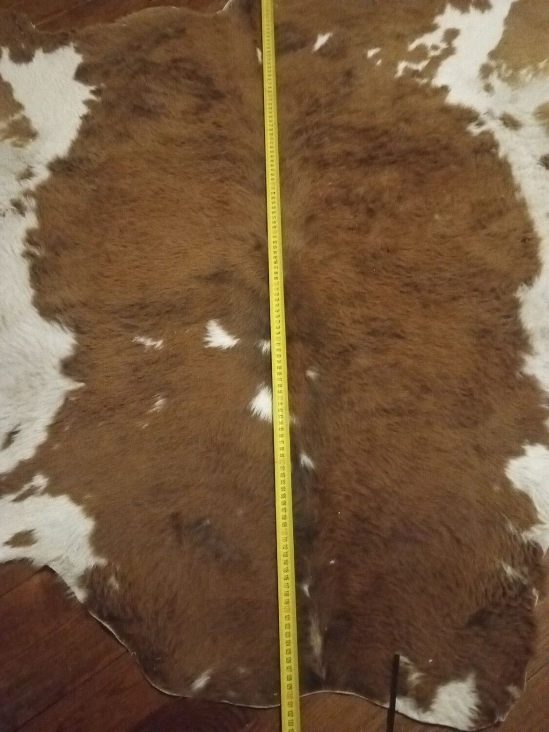 Vintage cowhide carpet