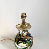 Mixed earth ceramic vase