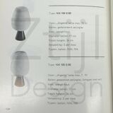 Table lamp in Wenge and Satin glass by Philips, 1960s