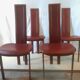 4 Elena B leather chairs