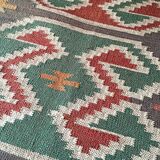 Kilim carpet in cotton and burlap 90x160cm