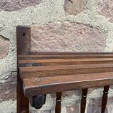 Coat hooks wall-mounted coat rack in rustic wood french coat rack 70s