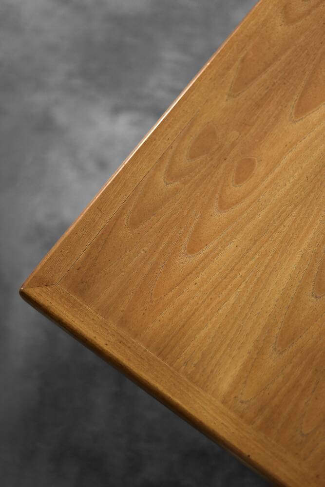 Low vintage mid-century danish modern teak coffee table, 1960s