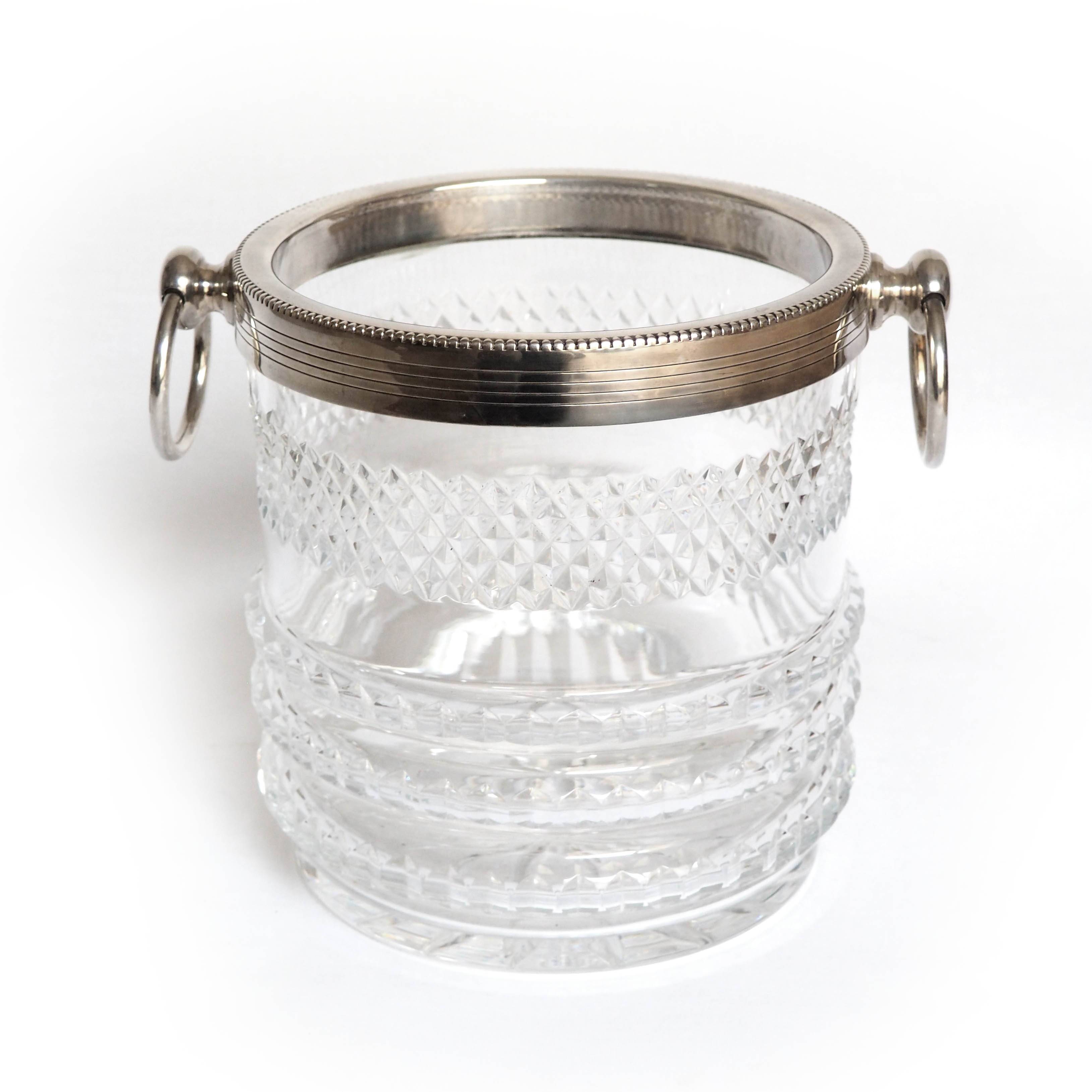 Cut crystal champagne bucket/bottle