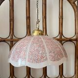 Vintage pink granite pendant light