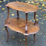 19th century solid wood serving cart