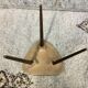 Small triangular gerdone small grey coffee table vintage tripod door midcentury plant 1950 old