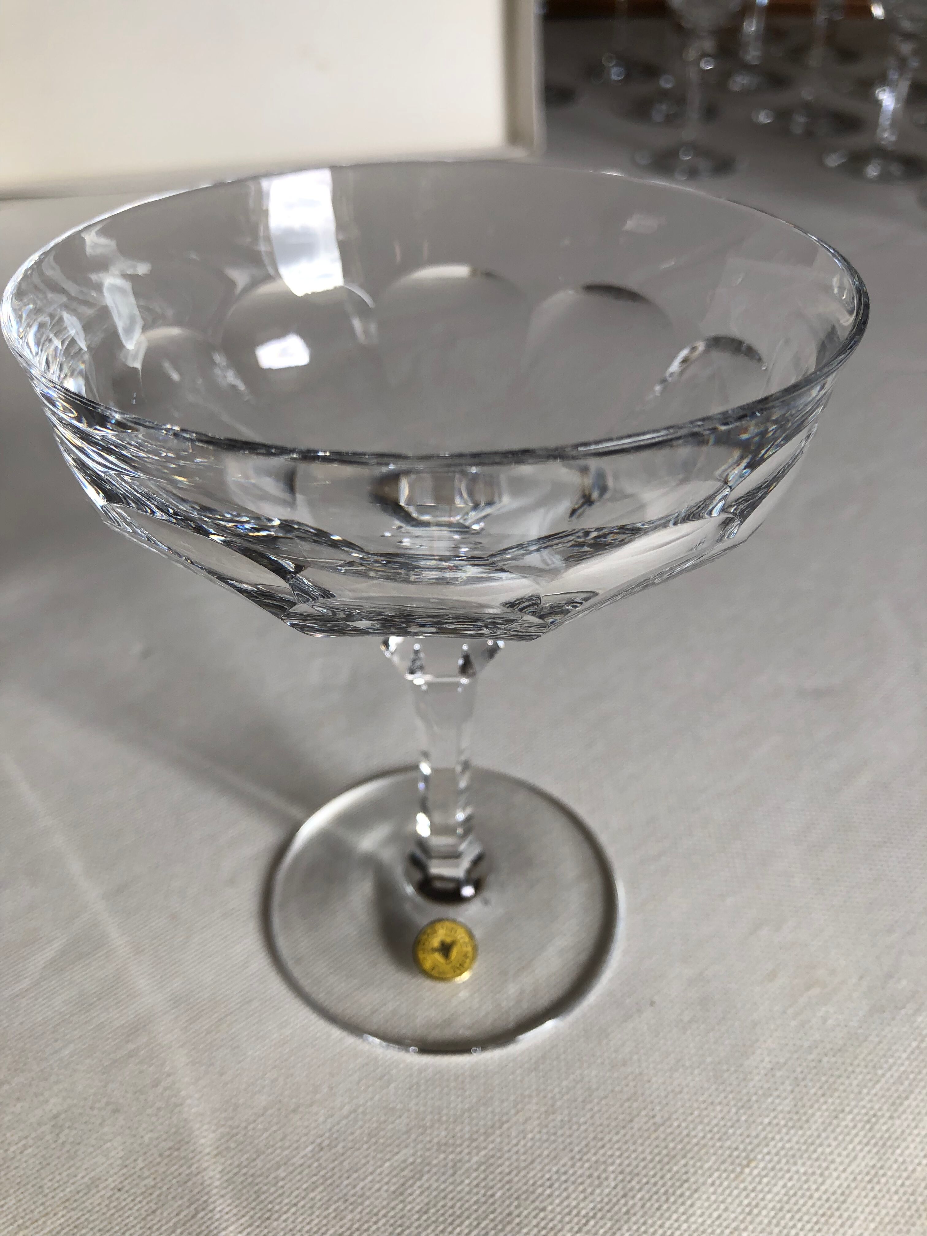 Service of crystal glasses from Wien brand Josephinehütte