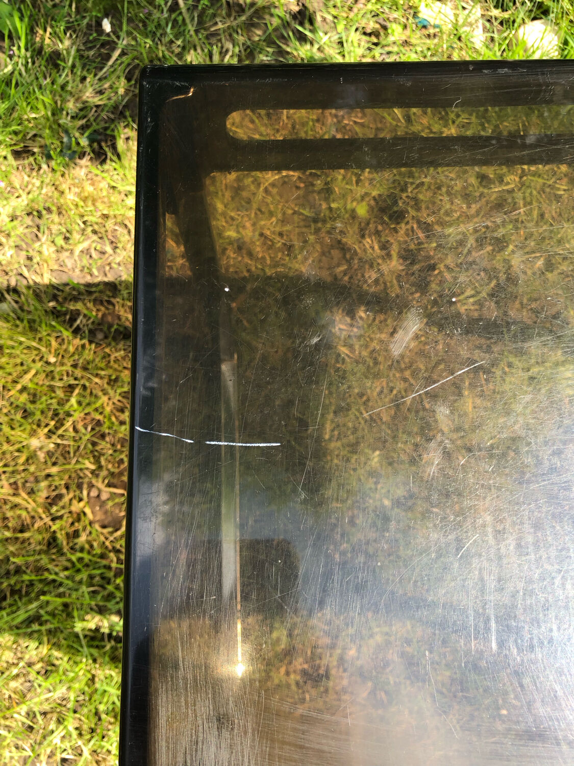 Design side table in plexiglas