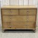 Nineteenth century Victorian chest of drawers in fir and glass buttons