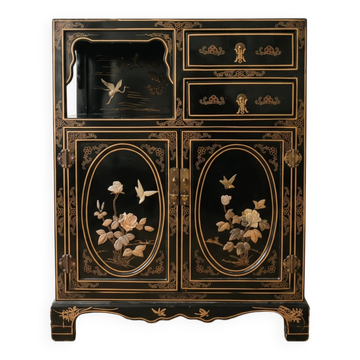 Black and gold Chinese storage furniture
