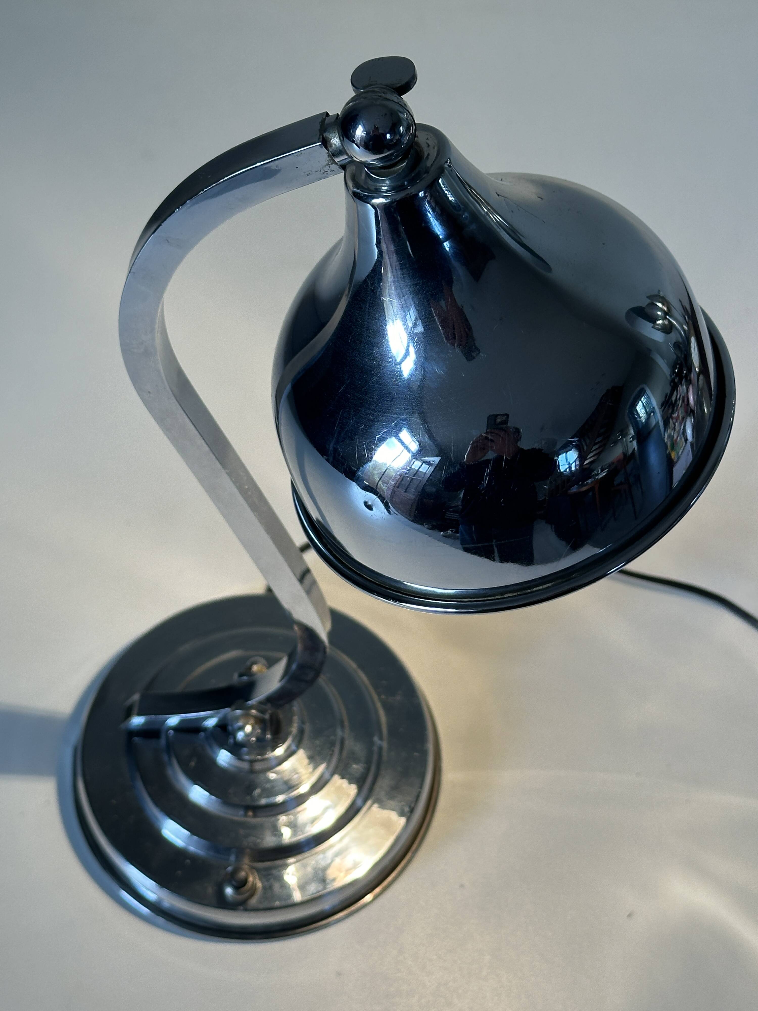 Vintage 50s design swan neck lamp