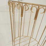 Gold metal paper basket