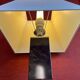 Vintage table lamp – marble and chrome metal base