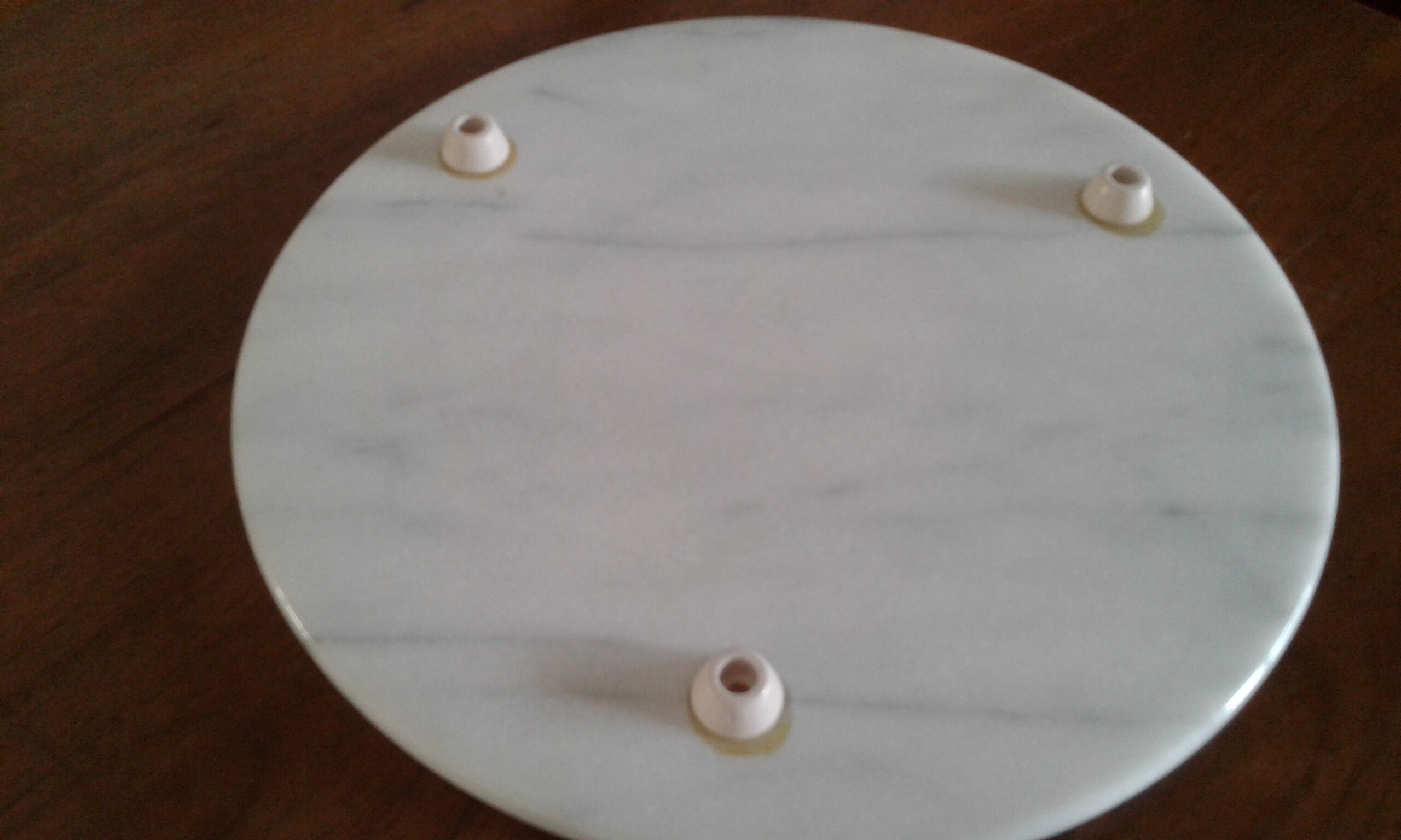 Set under dish and 2 under marble bottle