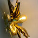 Vintage golden wall light