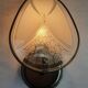 Pair of vintage art deco style glass wall sconces