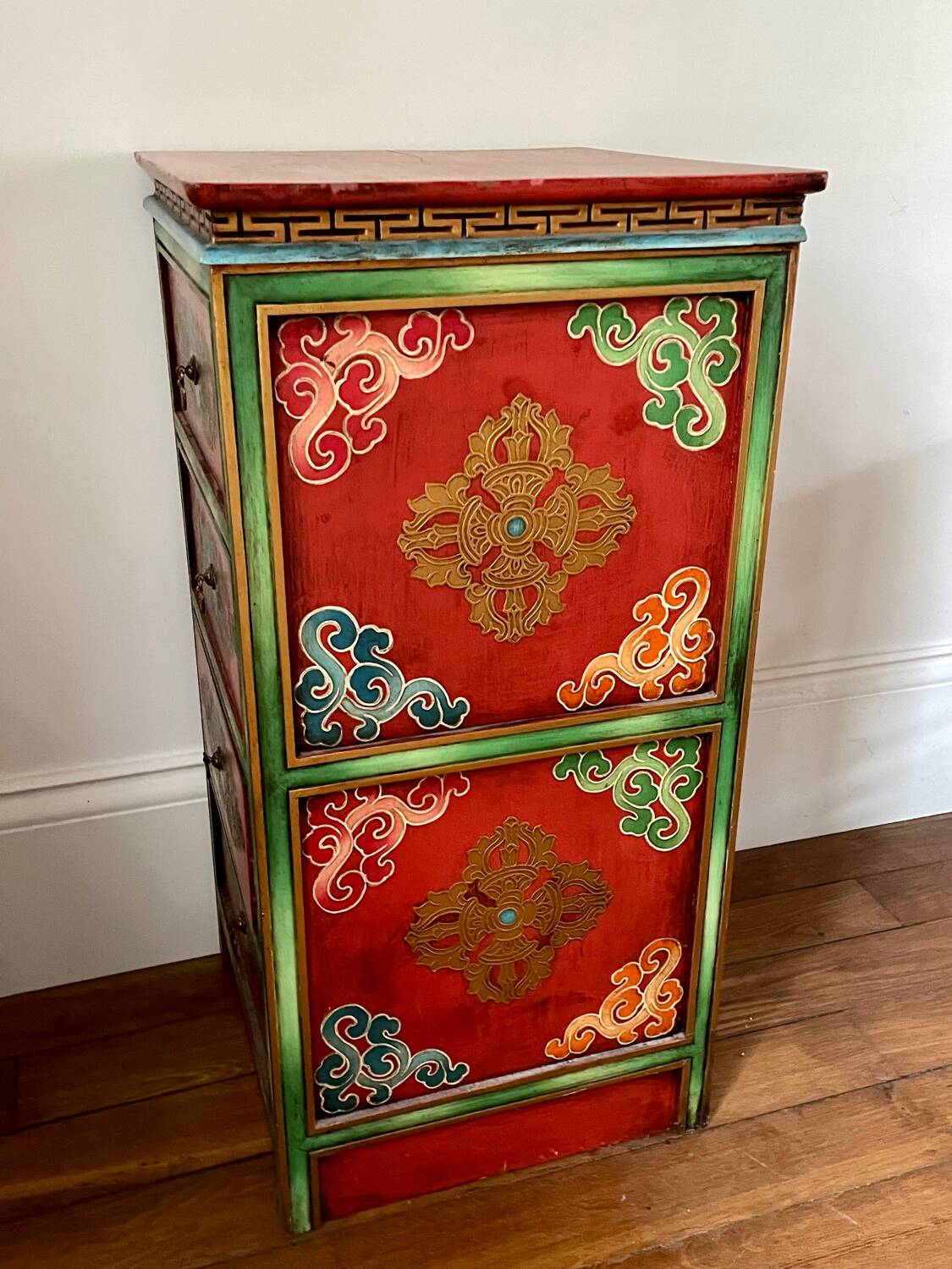 Hand painted Chinese chest of drawers