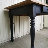 Vintage wooden farmhouse table