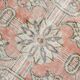 7x11 Salmon Pink & Blue Vintage Persian Rug, Large Floral Rustic Decor
