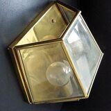 Double Wall lamp cage beveled glass