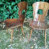 Pair of Baumann Gentiane model chairs