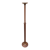 Bougeoir, porte-cierge, chandelier ou candélabre en bois, hauteur 85cm