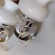 Paire d'appliques opaline