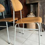 Old vintage adult school chair