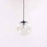 Glass globe hanging lamp by Doria Leuchten, 1970s