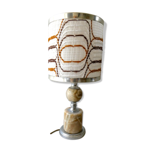 lampe en métal chromé