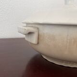 White iron clay soup tureen Moulin des Loups & Hamage Nord