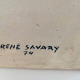 Portrait of a man signed and dated 1974