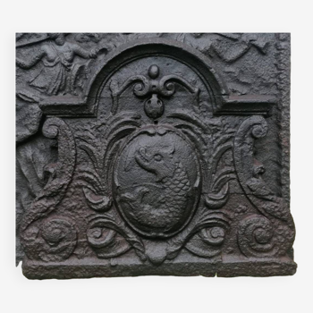 18th century fireback 54 x 46 cm